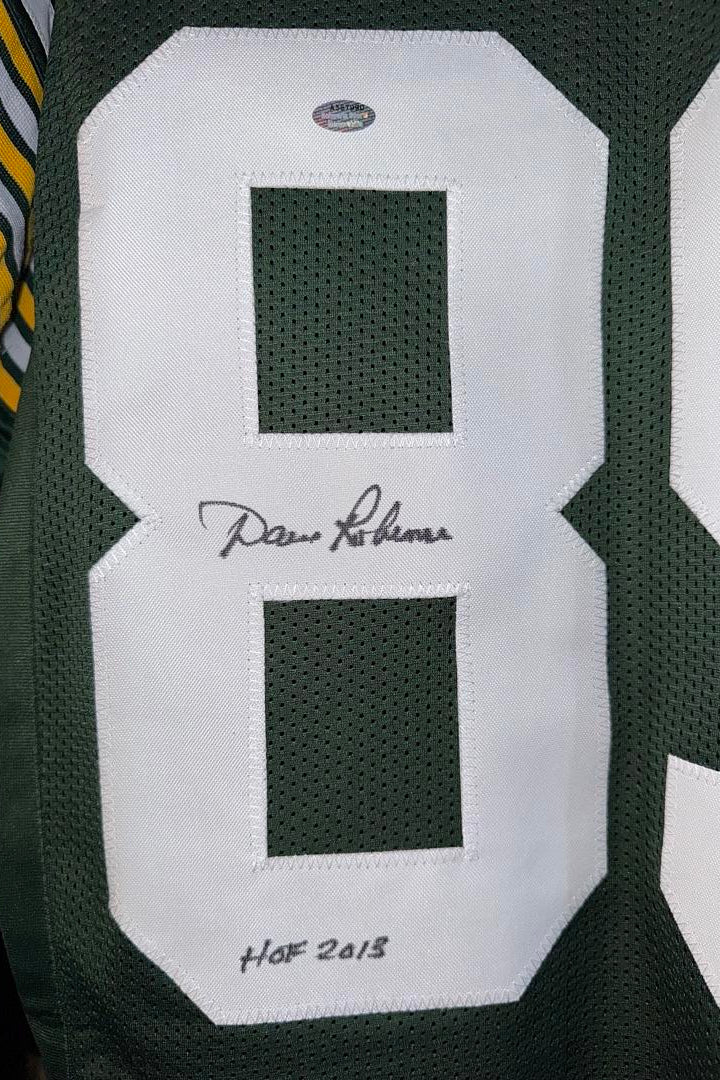 Dave Robinson Signed Custom Packers Jersey w/ HOF Inscription - Schwartz COA